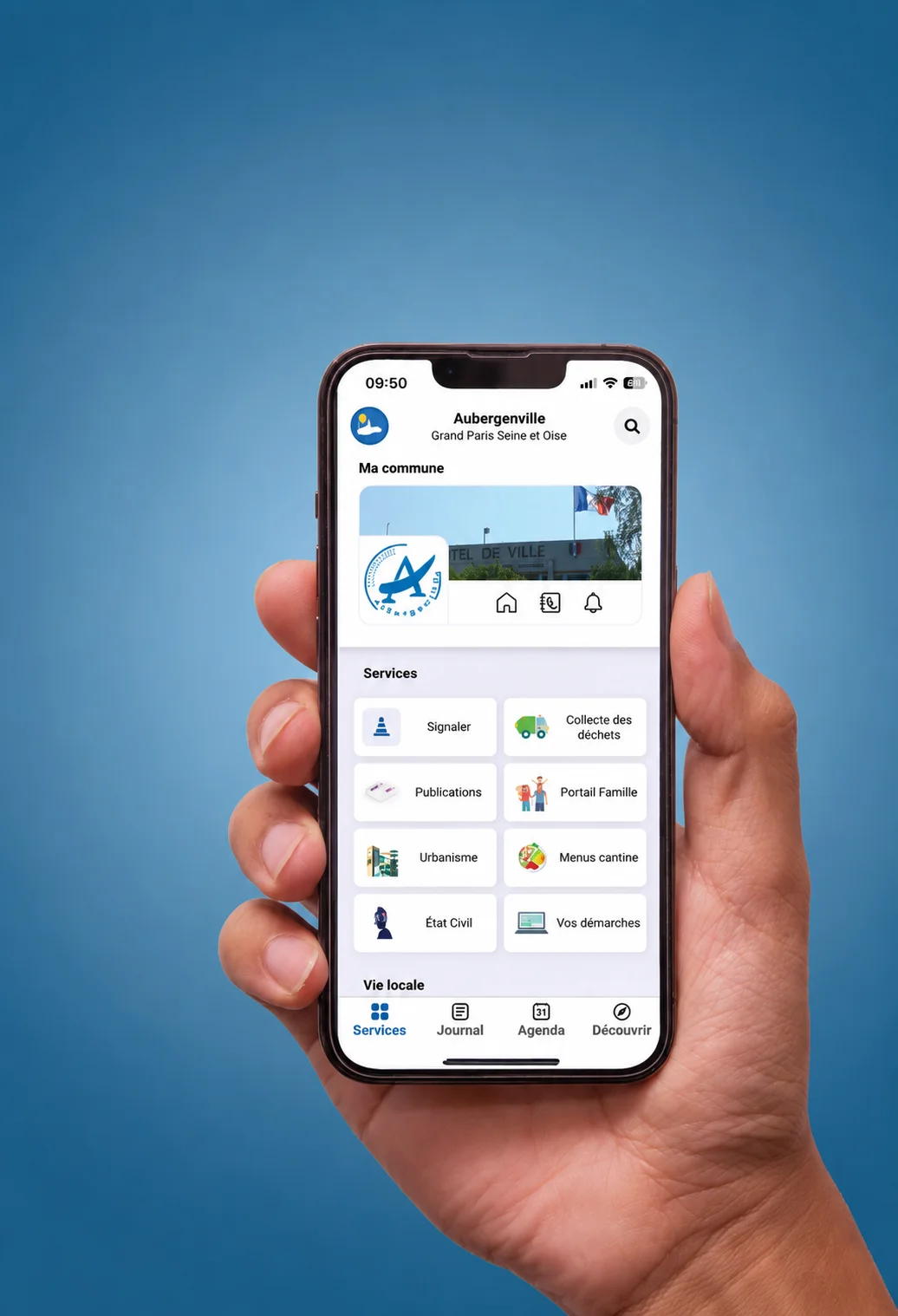 Application mobile de la Ville d'Aubergenville